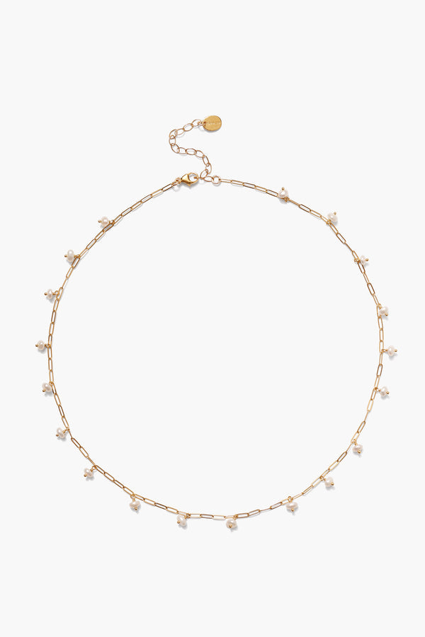 Chan Luu Cayman Short Necklace White Pearl