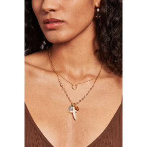 Chan Luu Tulum Charm Necklace Labradorite Mix