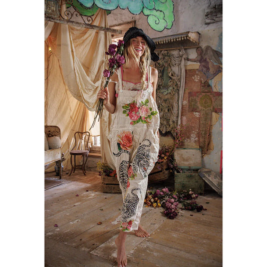 Magnolia Pearl Birch Floral Love Overalls 176 in Moon