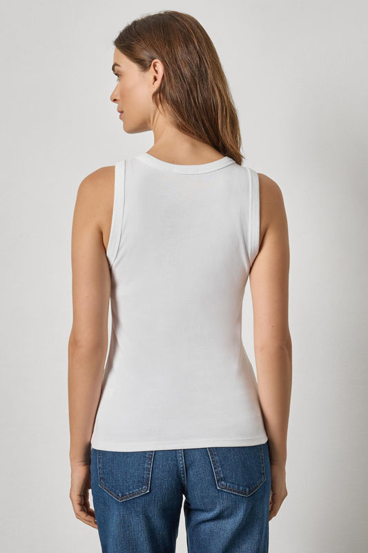 Lilla P Jewel Tank in White