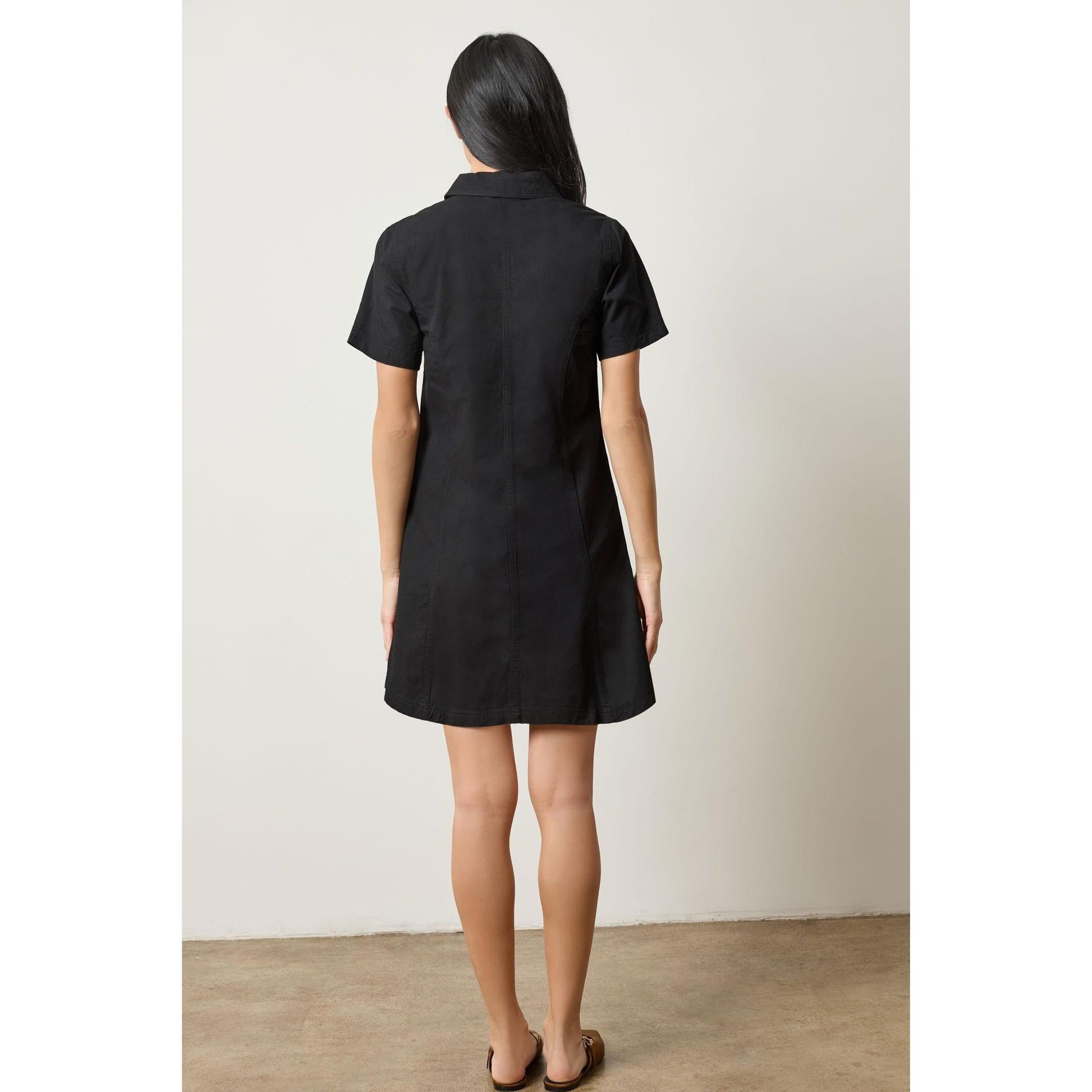 lilla p shirt dress Lilla P Short Sleeve Maxi Shirt Dress Navy / M