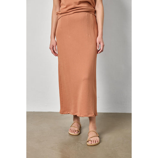 Lilla P Terry Skirt in Carob