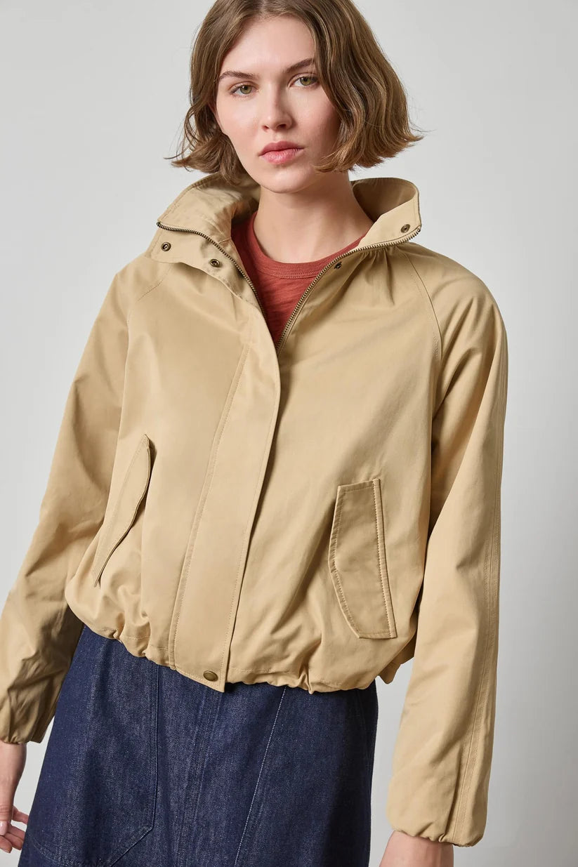 Lilla P Raglan Bomber Jacket in Khaki PA3524