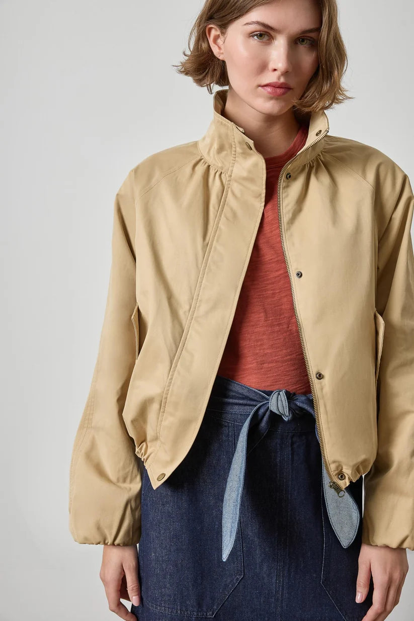 Lilla P Raglan Bomber Jacket in Khaki PA3524