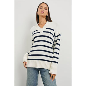 Rails Penny Sweater in Ivory Navy Stripe