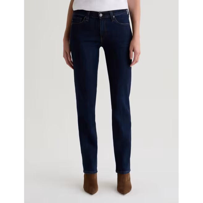 AG Jeans Sandra Low Rise Straight in Modern Indigo