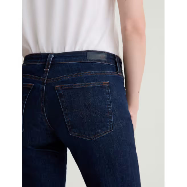 AG Jeans Sandra Low Rise Straight in Modern Indigo