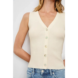Rails Rosa Vest in Ivory