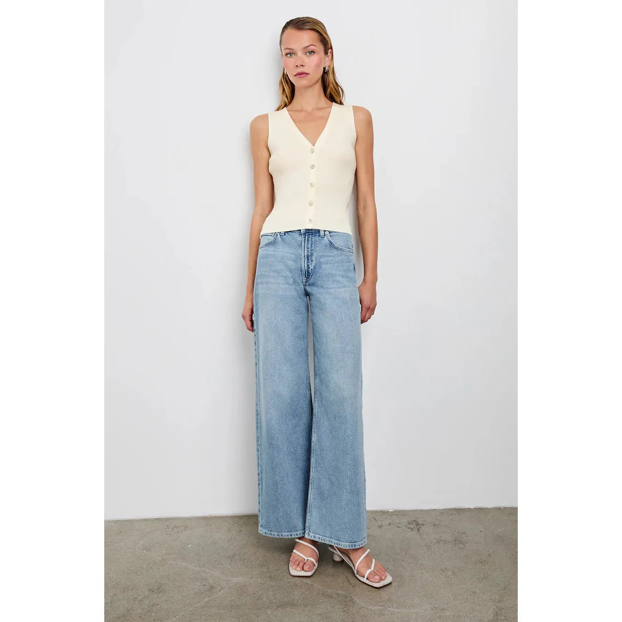 Rails Rosa Vest in Ivory