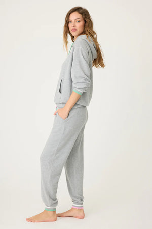 PJ Salvage Peachy Party Courtside Grey Lounge Set