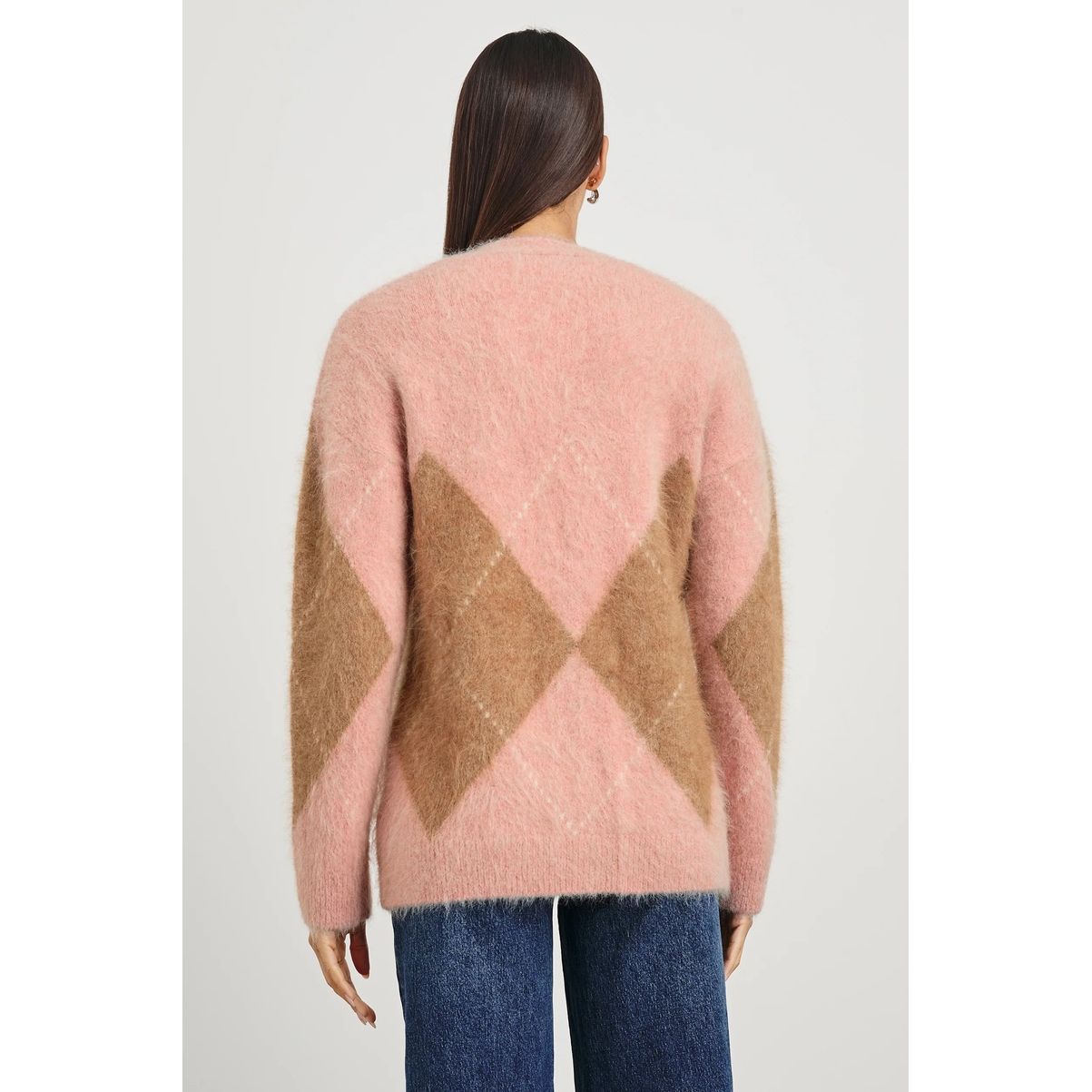 Rails Runi Cardigan in Pastel Argyle in XS