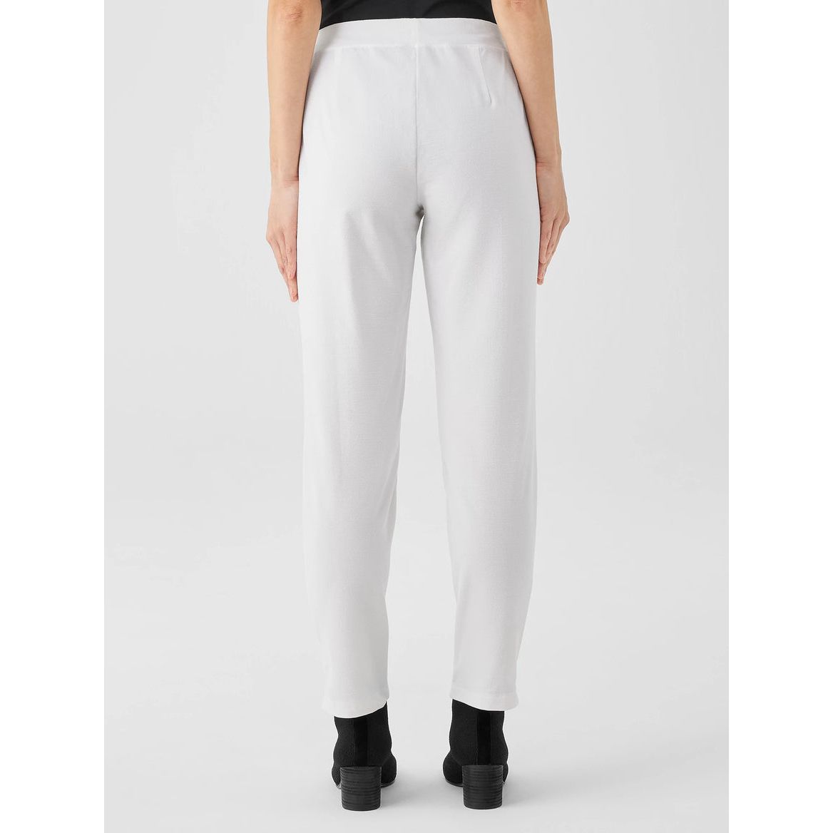 Eileen Fisher Stretch Crepe Pant in White