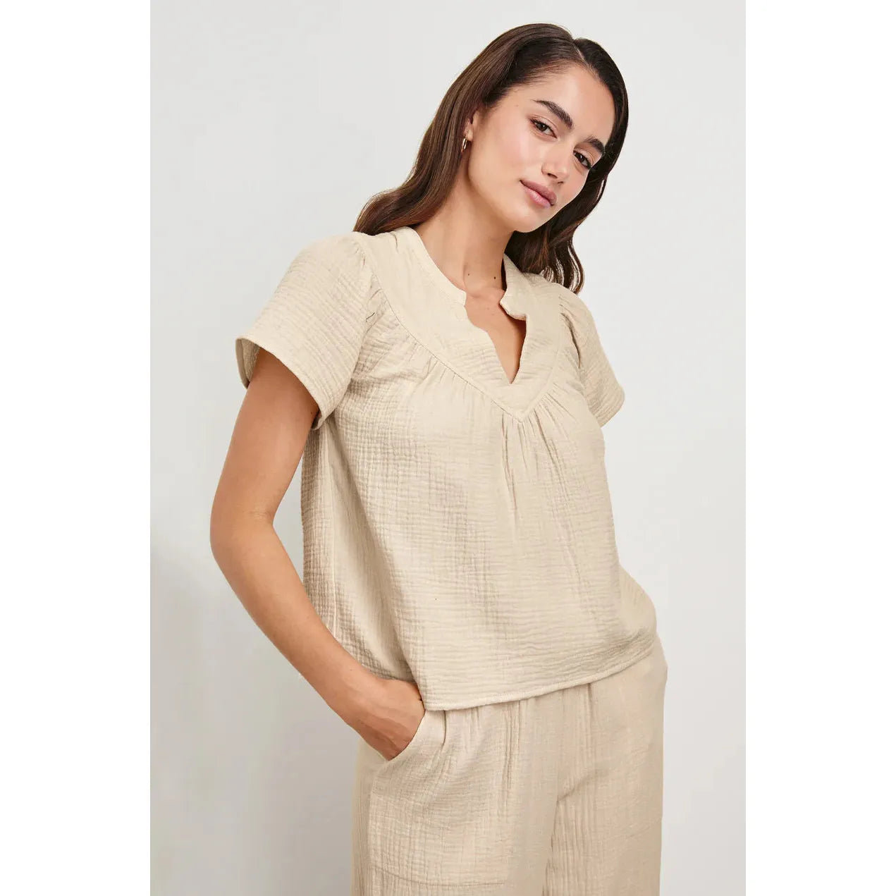 Rails Sayer Shirt in Flax