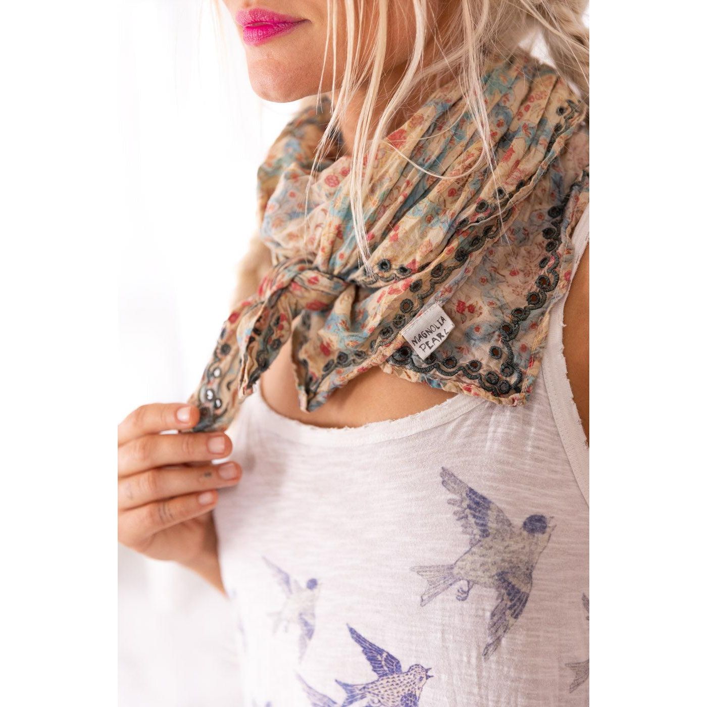 Magnolia Pearl Scallop Edge Era Scarf in Cassia