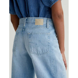 AG Jeans Hattie Crop High-Rise Barrel in Sunrise