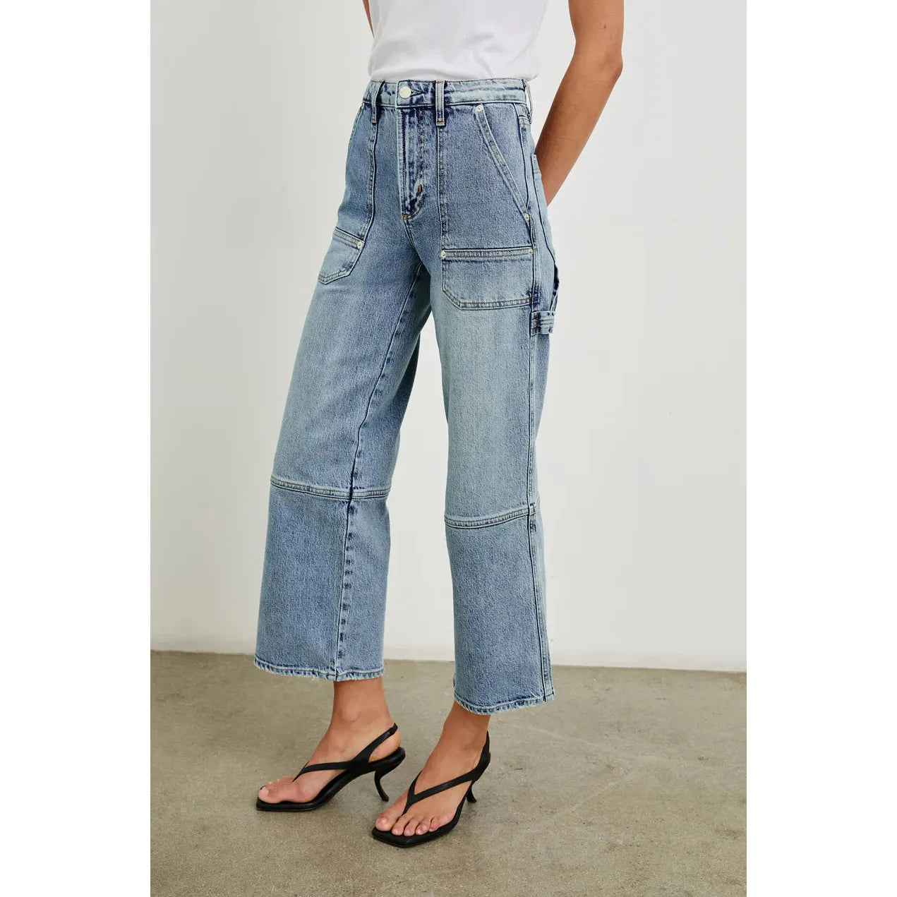 Rails Silverado Carpenter Crop Jean in Blueprint