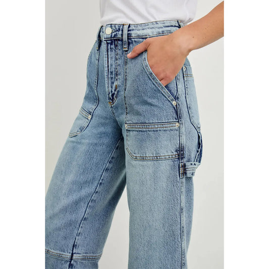 Rails Silverado Carpenter Crop Jean in Blueprint