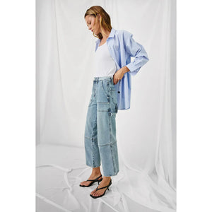 Rails Silverado Carpenter Crop Jean in Blueprint