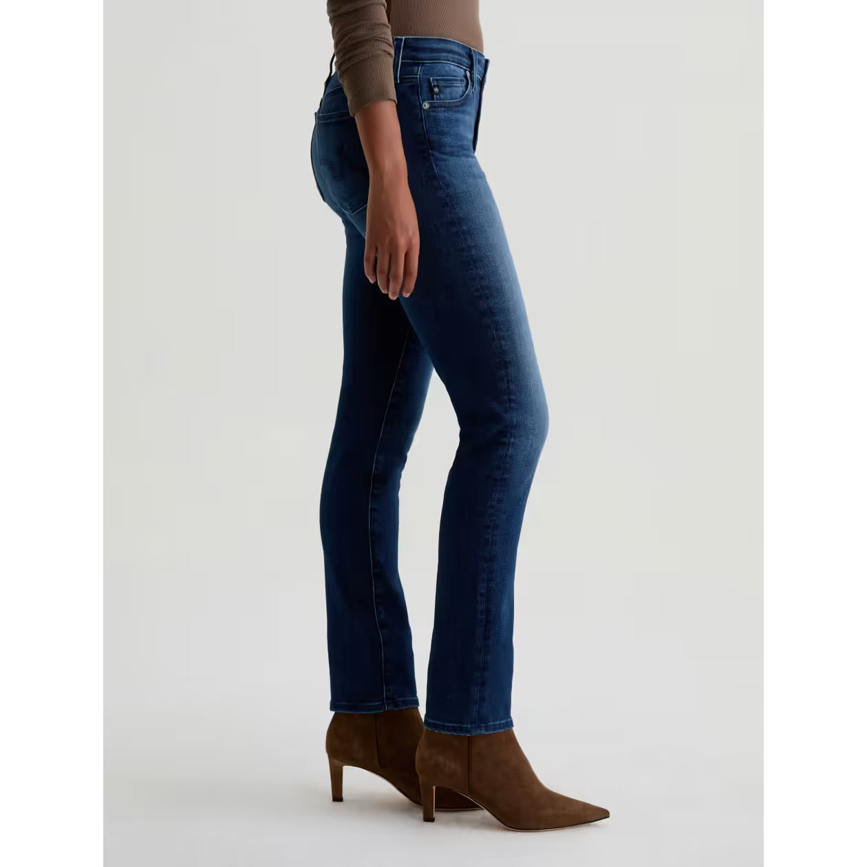 AG Jeans Mari Mid Rise Slim Straight in Epilogue