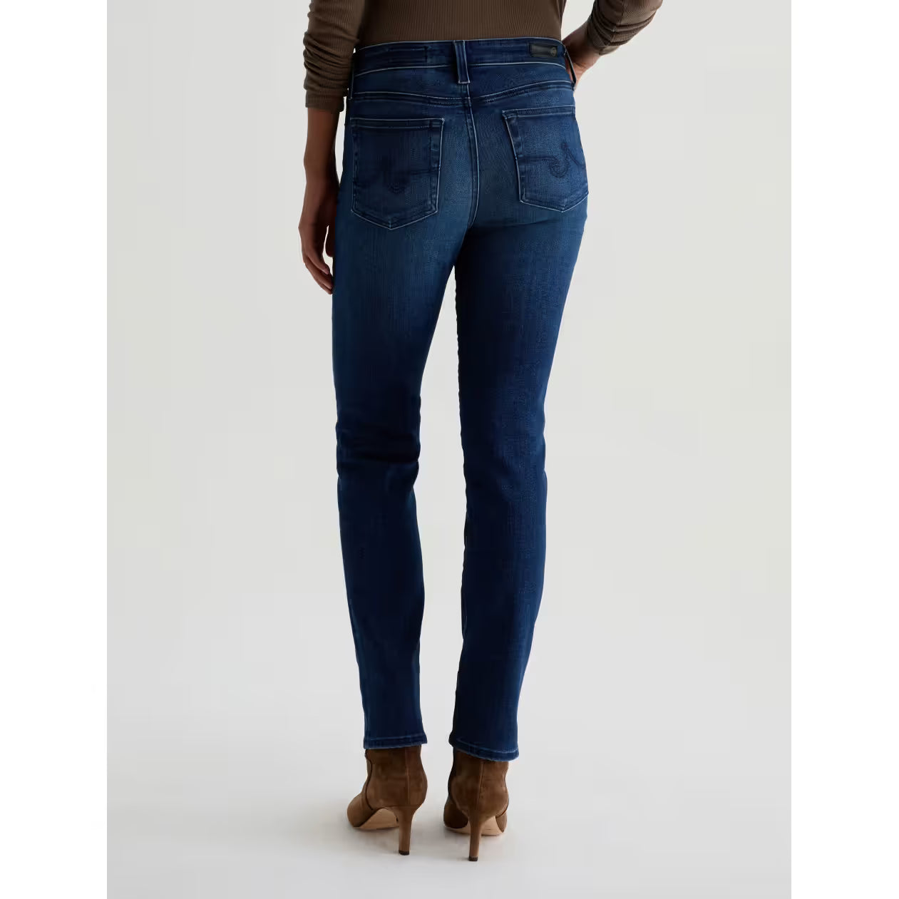 AG Jeans Mari Mid Rise Slim Straight in Epilogue