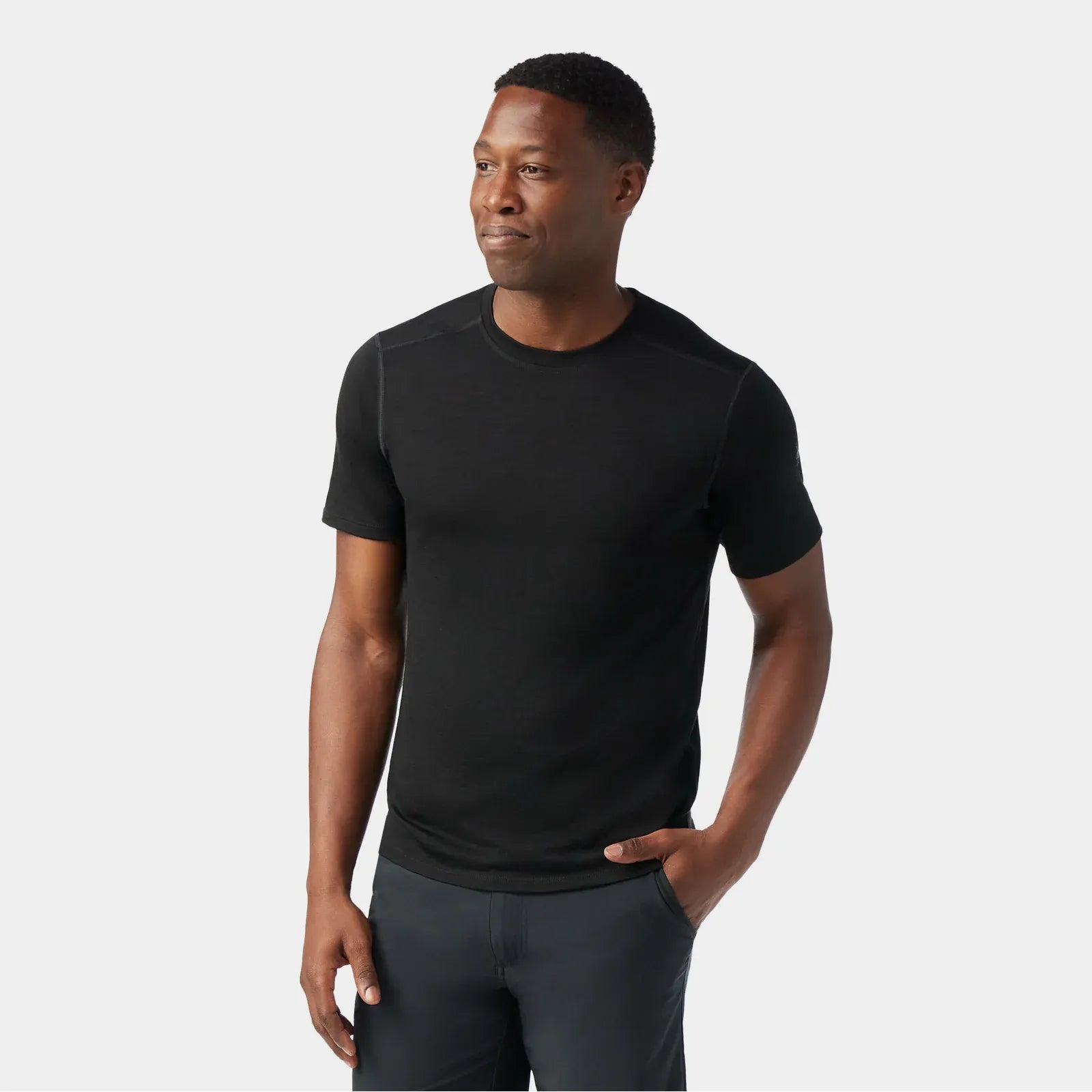 Smartwool Men's Merino Short Sleeve Tee in Black