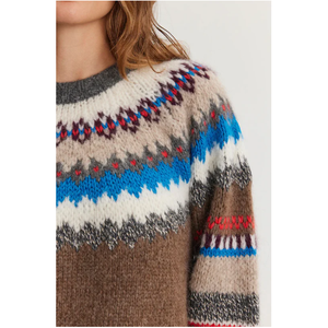 Velvet Kella Colorful Fair Isle Sweater