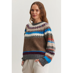 Velvet Kella Colorful Fair Isle Sweater