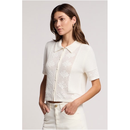 Velvet by Graham and Spencer Rosemond Top in Milk