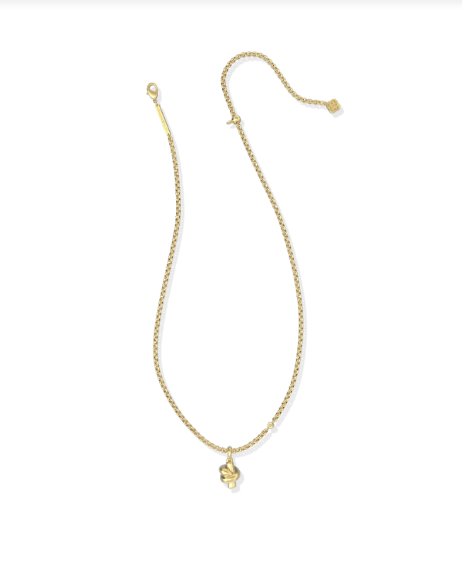 Kendra Scott Parker Knot Pendant Necklace in Gold