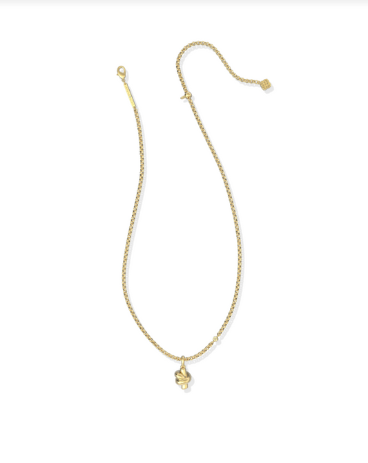 Kendra Scott Parker Knot Pendant Necklace in Gold