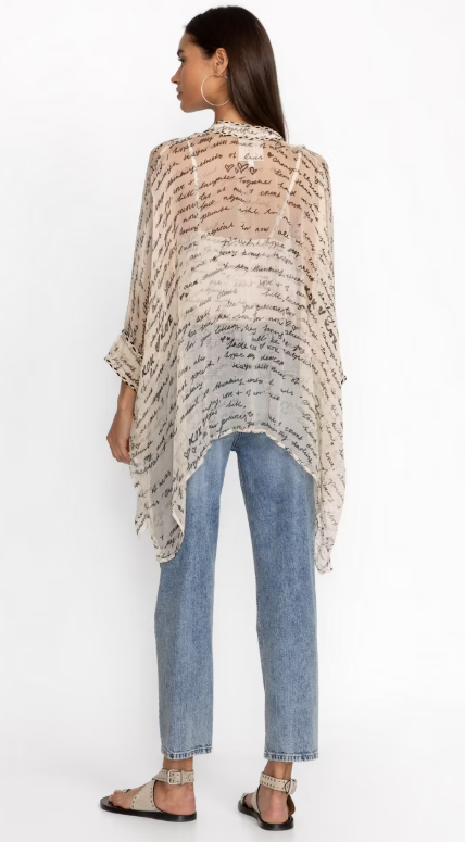 Johnny Was Sincerely Yours Silk Blouse