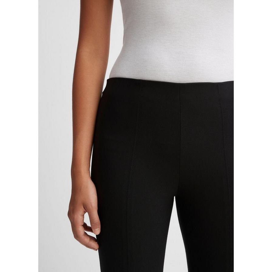 Vince Stitch Front Seam Ponte Legging in Black