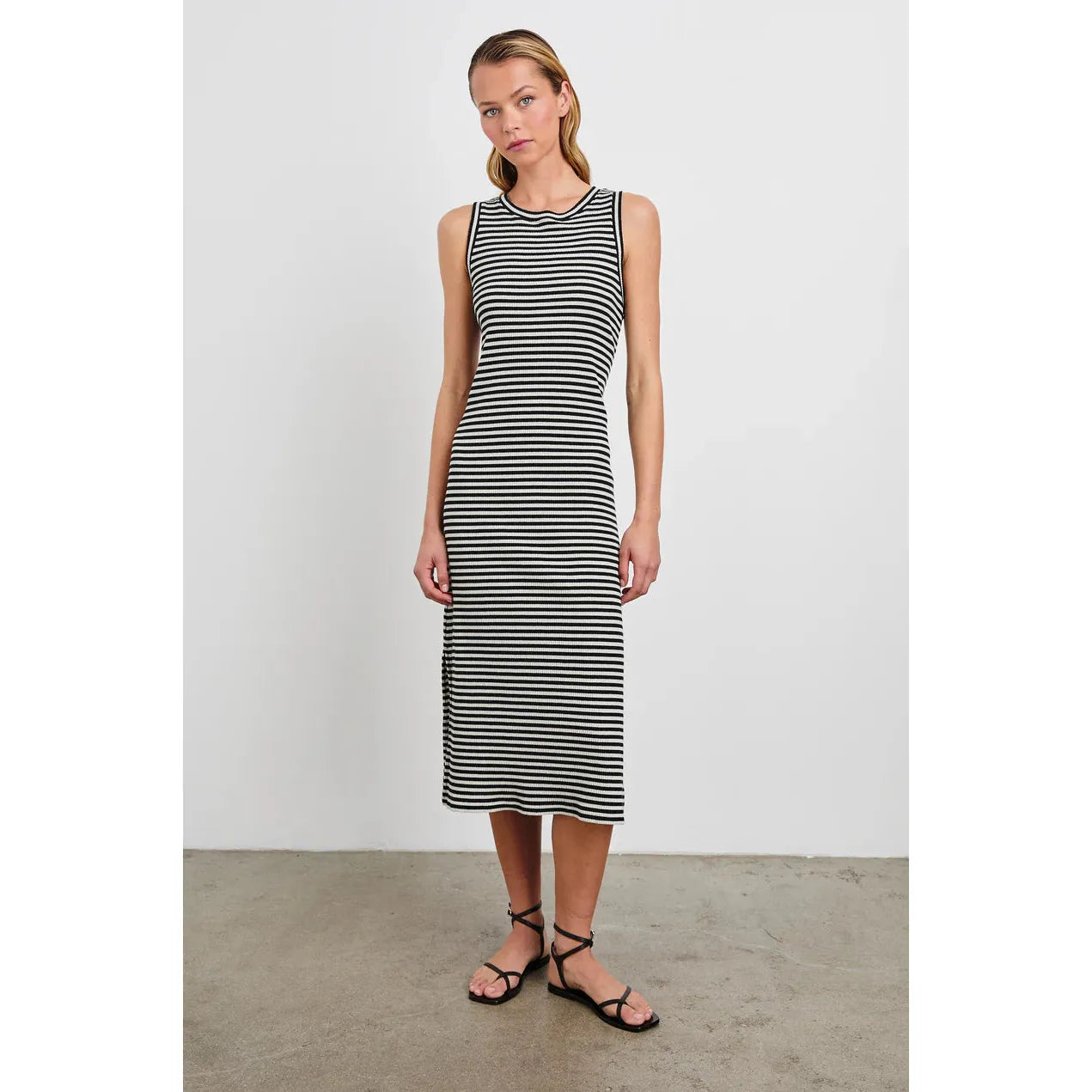 Rails Tank Dress in Black Birch Stripe