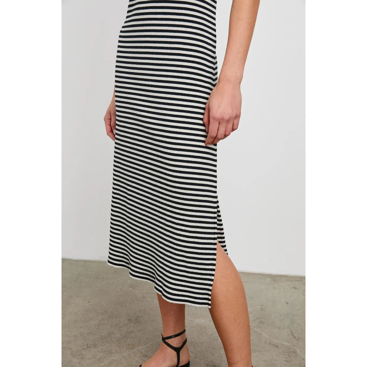 Rails Tank Dress in Black Birch Stripe