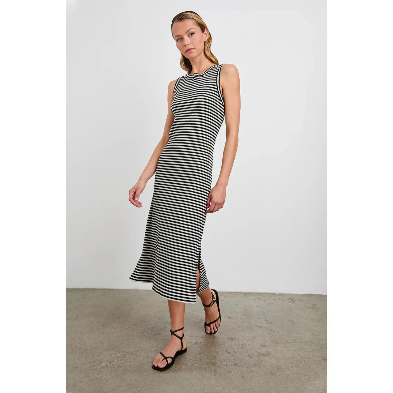 Rails Tank Dress in Black Birch Stripe