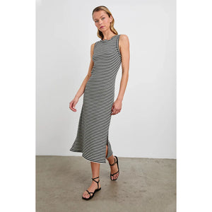 Rails Tank Dress in Black Birch Stripe