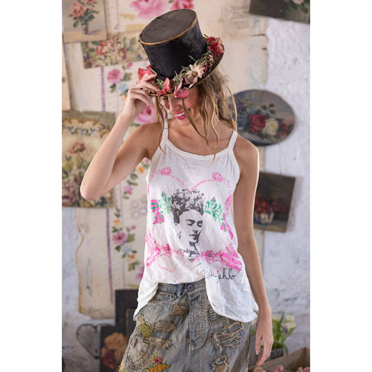 Magnolia Pearl Frida Corazón Luminoso Lana Tank in True