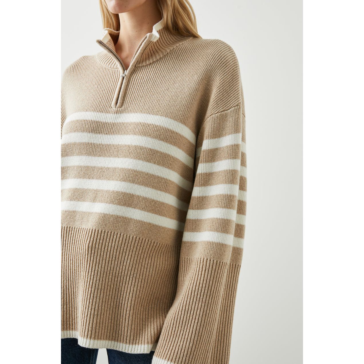 Rails Tessa Sweater in Sand Stripe