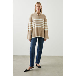 Rails Tessa Sweater in Sand Stripe