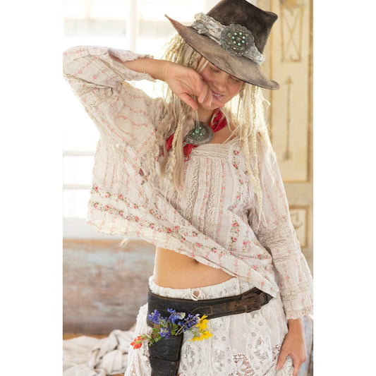 Magnolia Pearl Floral Raelle Blouse in Rosalina