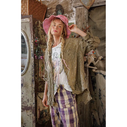 Magnolia Pearl Printed Adison Workshirt 1419 in Ember Glow