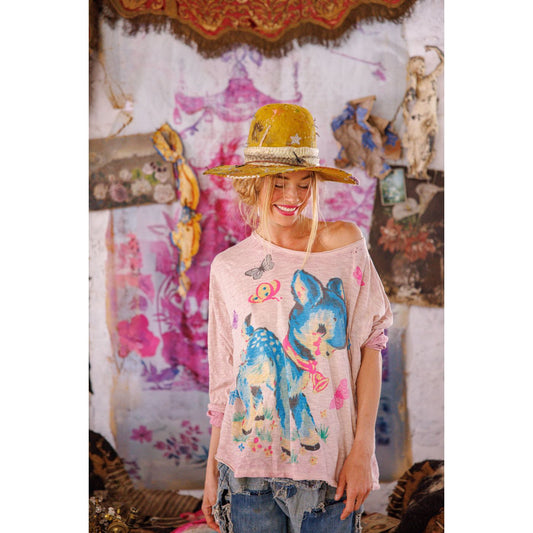 Magnolia Pearl My Pet Viggo Tee in Azalea Dip Dye