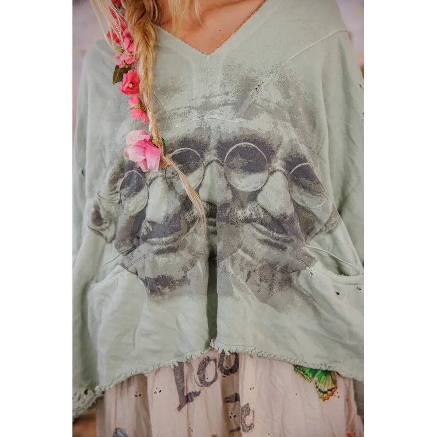Magnolia Pearl Bapu Fritza Hoodie in Dove Ash 2449
