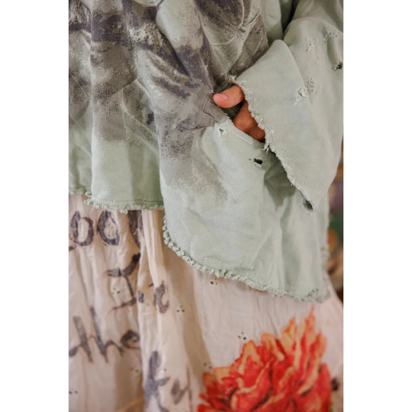 Magnolia Pearl Bapu Fritza Hoodie in Dove Ash 2449