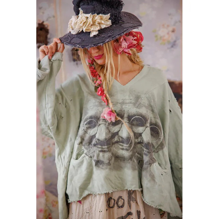 Magnolia Pearl Bapu Fritza Hoodie in Dove Ash 2449