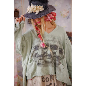 Magnolia Pearl Bapu Fritza Hoodie in Dove Ash 2449