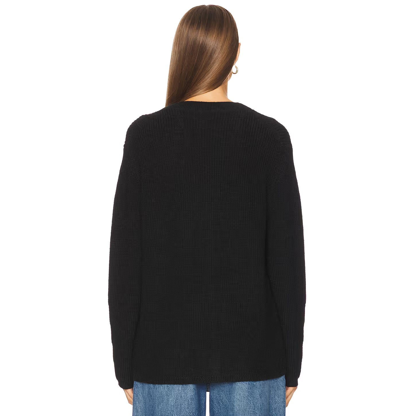 Velvet by Graham & Spencer Monet Engineered Stitch Cardigan in Charcoal