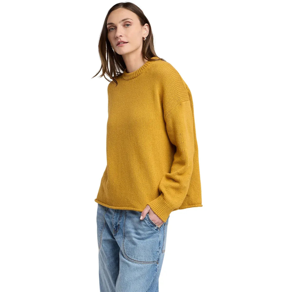 Velvet Meli Crewneck Sweater in Maize