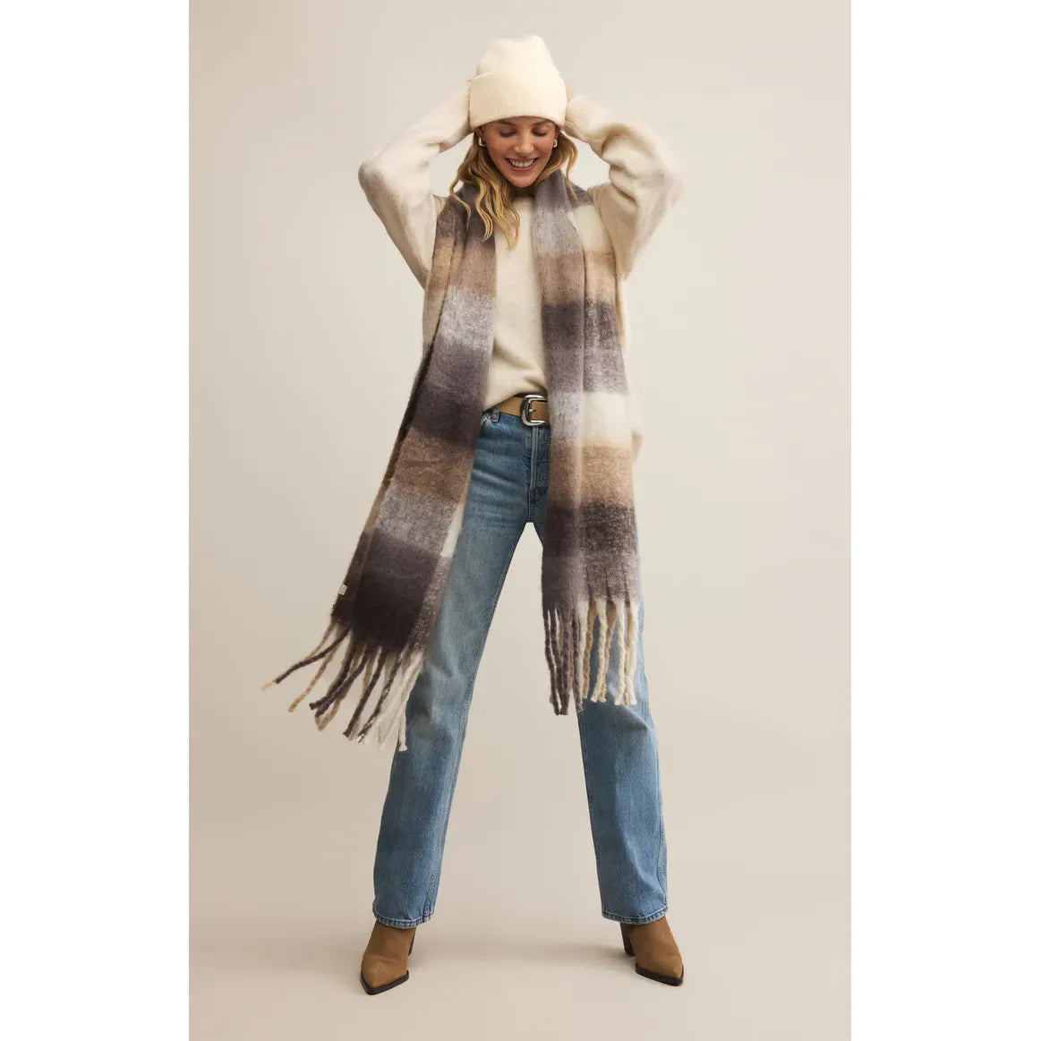 Z Supply Glacier Beanie in Warm White