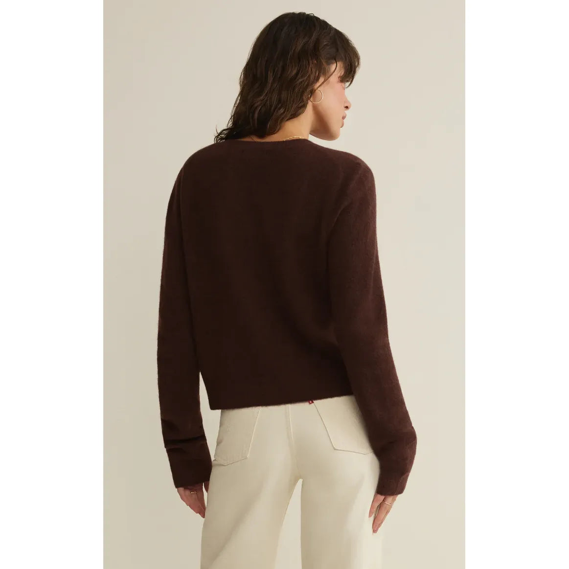Z Supply Medina Cozy cardigan in Chocolate Cherry